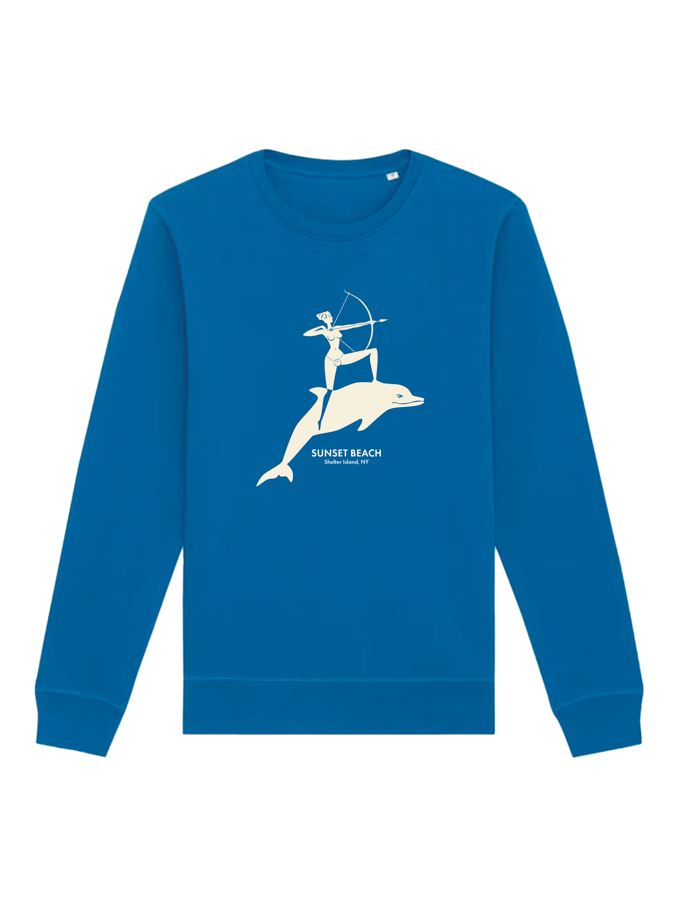 Diana On Dolphin Royal Blue Sweatshirt