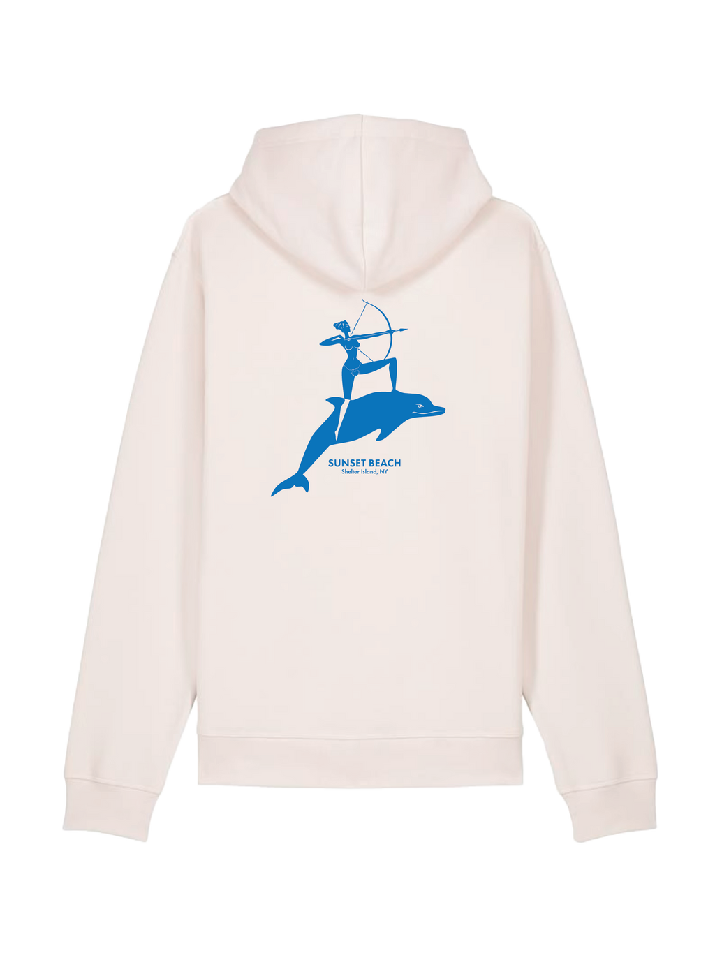 Diana On Dolphin Vintage White Hoodie