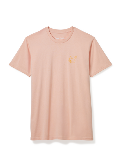 SSB BEACH LOVERS TEE - PALE PINK