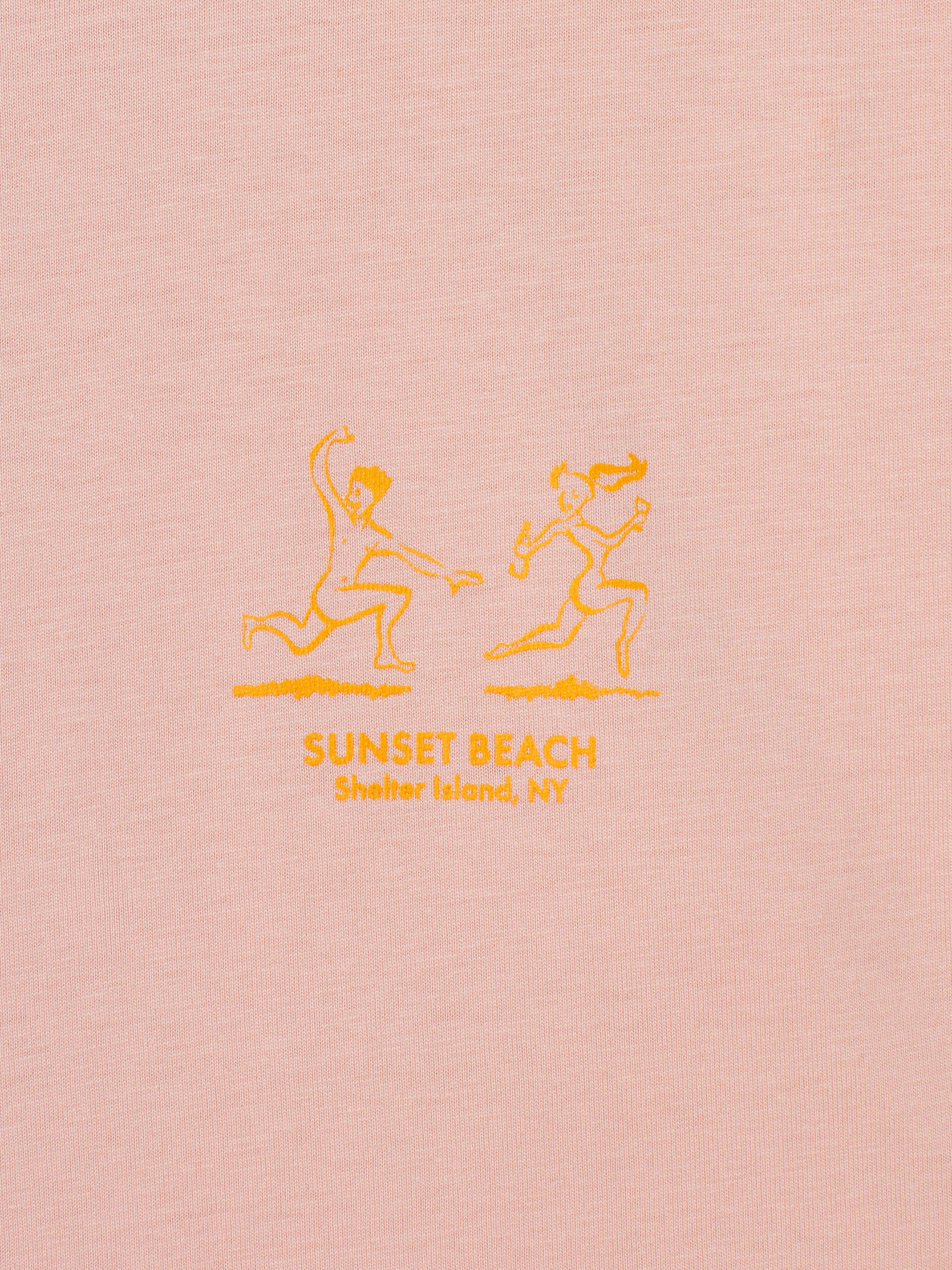 Beach Lovers Pale Pink Tee