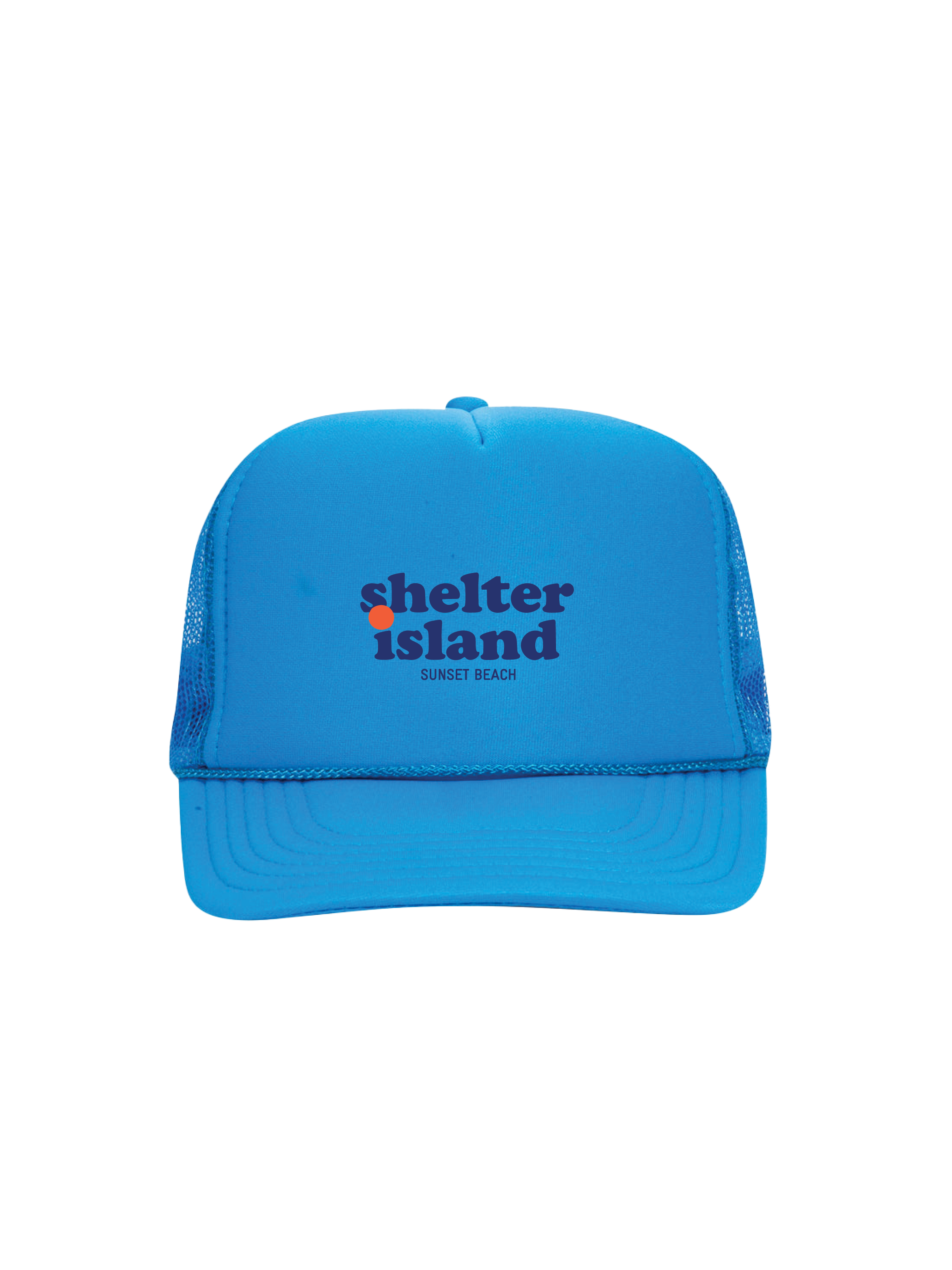 Shelter Island Design Neon Blue Trucker
