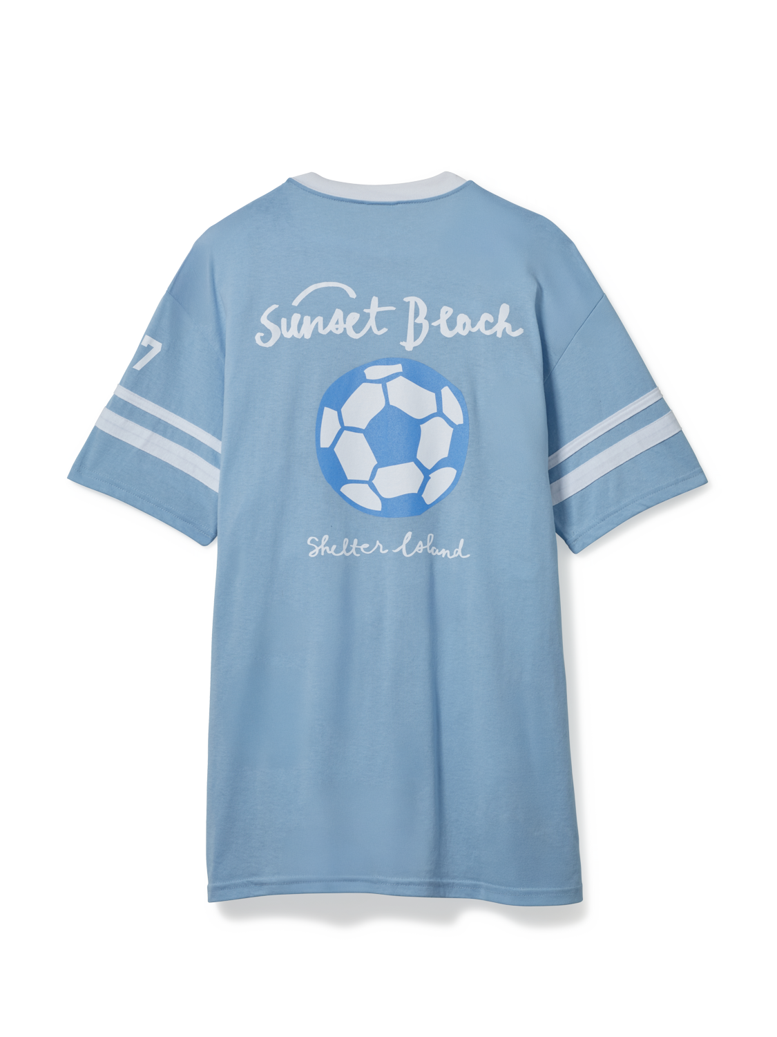 Sunset Beach Light Blue Soccer Jersey