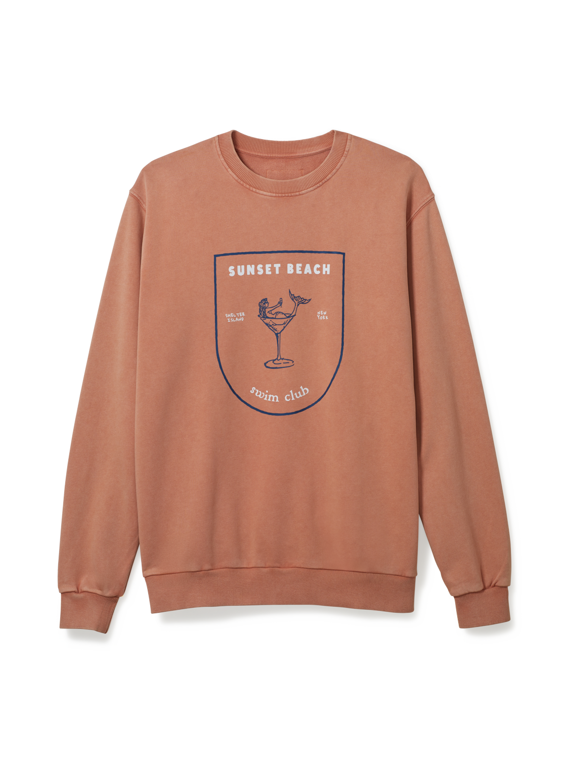 Mermaid Martini Coral Sweatshirt