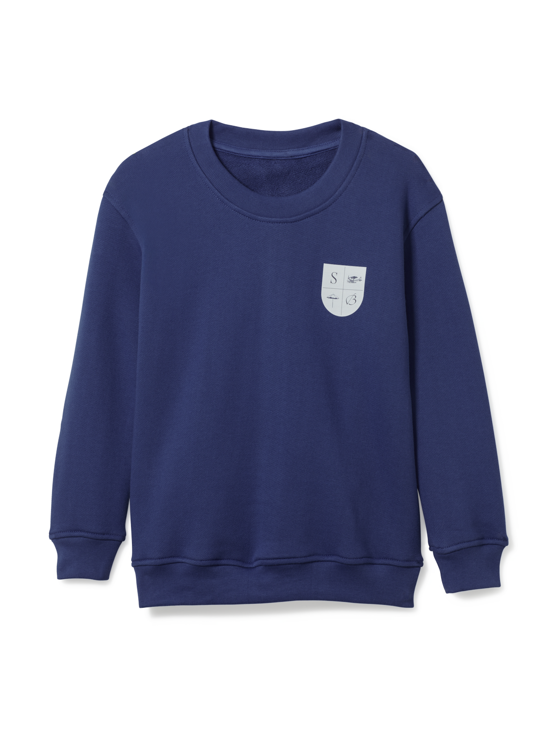 Crest Patch Navy Crewneck