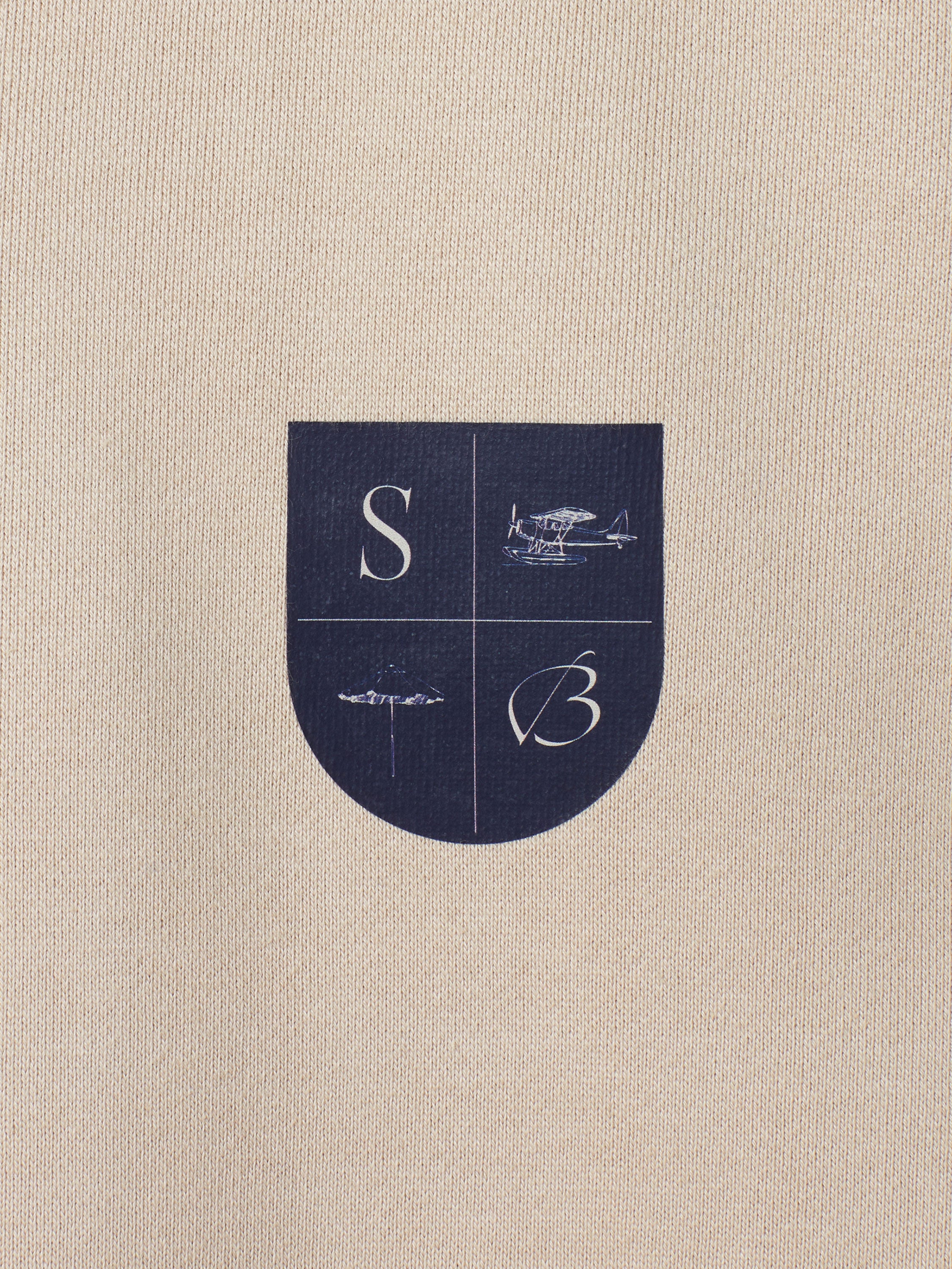 Crest Patch Oatmilk Crewneck