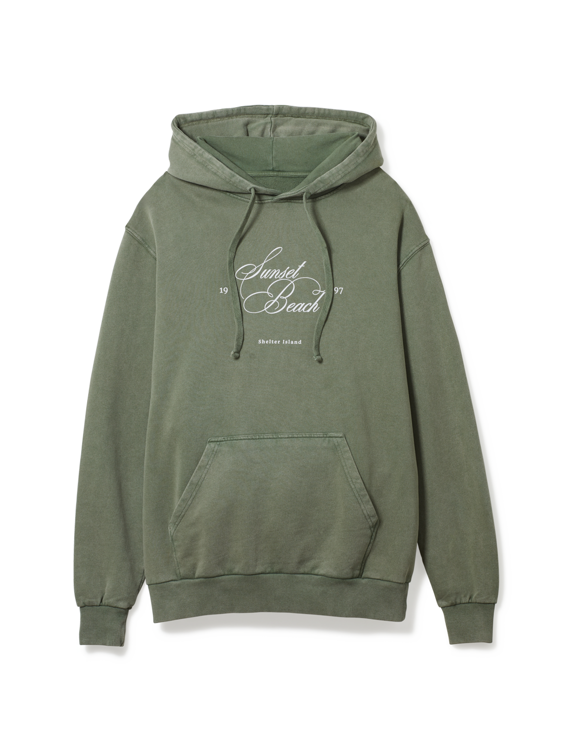 Script Green Hoodie