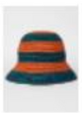 HAT BLUE/ ORANGE STRIPE